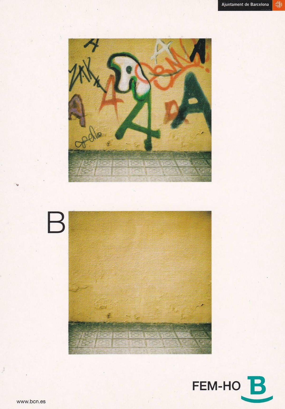 POSTAL B11320: FEM-HO B: CAMPAÑA CIVISMO