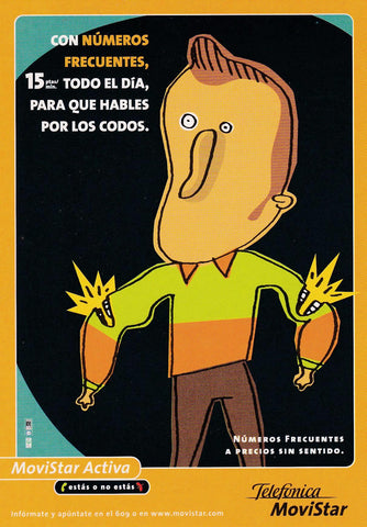 POSTAL B11326: CON NUMEROS FRECUENTES: MOVISTAR. TELEFONICA