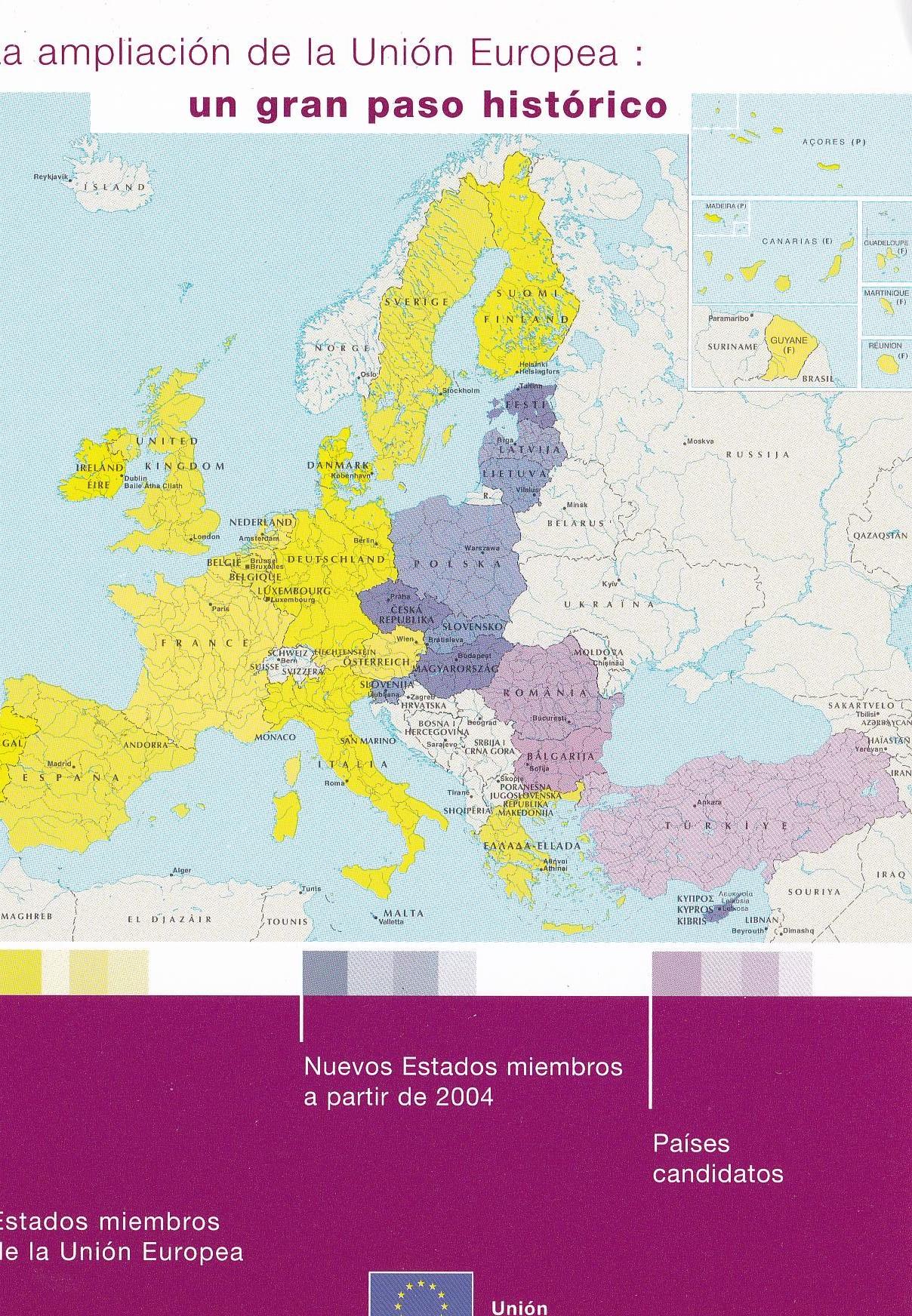 POSTAL B11336: UE: NUEVOS ESTADOS MIEMBROS DE LA UE A PARTIR DEL 2005