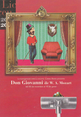 POSTAL B11343: LICEU: DON GIOVANNI DE W. A. MOZART