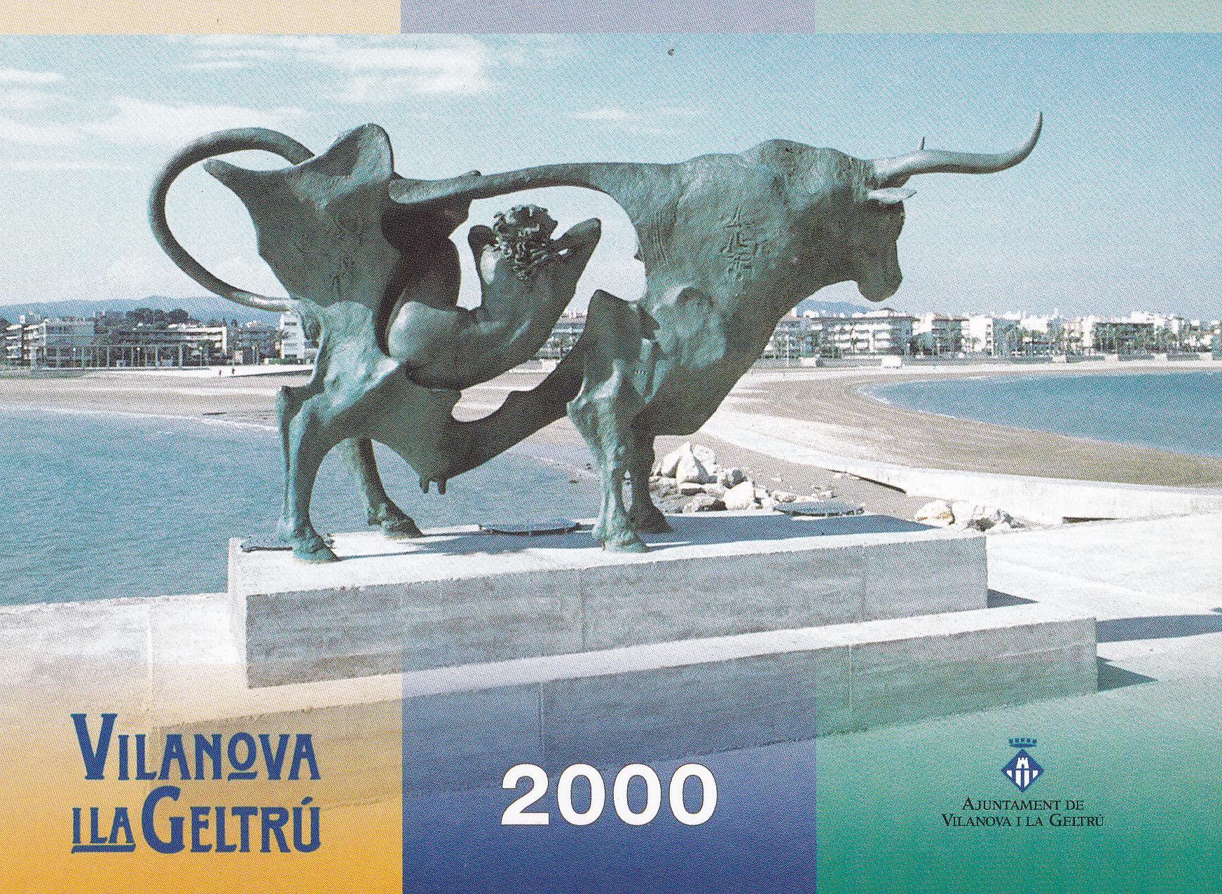POSTAL B11353: VILANOVA I LA GELTRU 2000. CALENDARIO DE FIESTAS