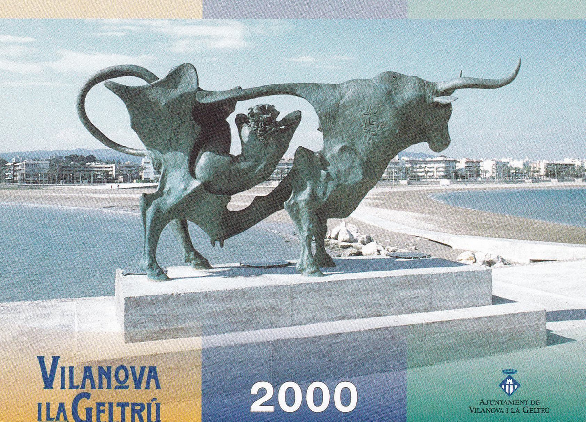 POSTAL B11354: VILANOVA I LA GELTRU 2000. CALENDARIO DE FIESTAS