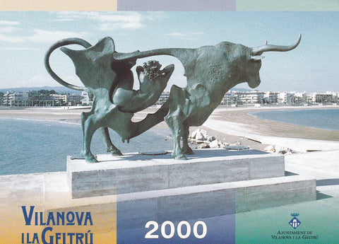 POSTAL B11356: VILANOVA I LA GELTRU 2000. CALENDARIO DE FIESTAS