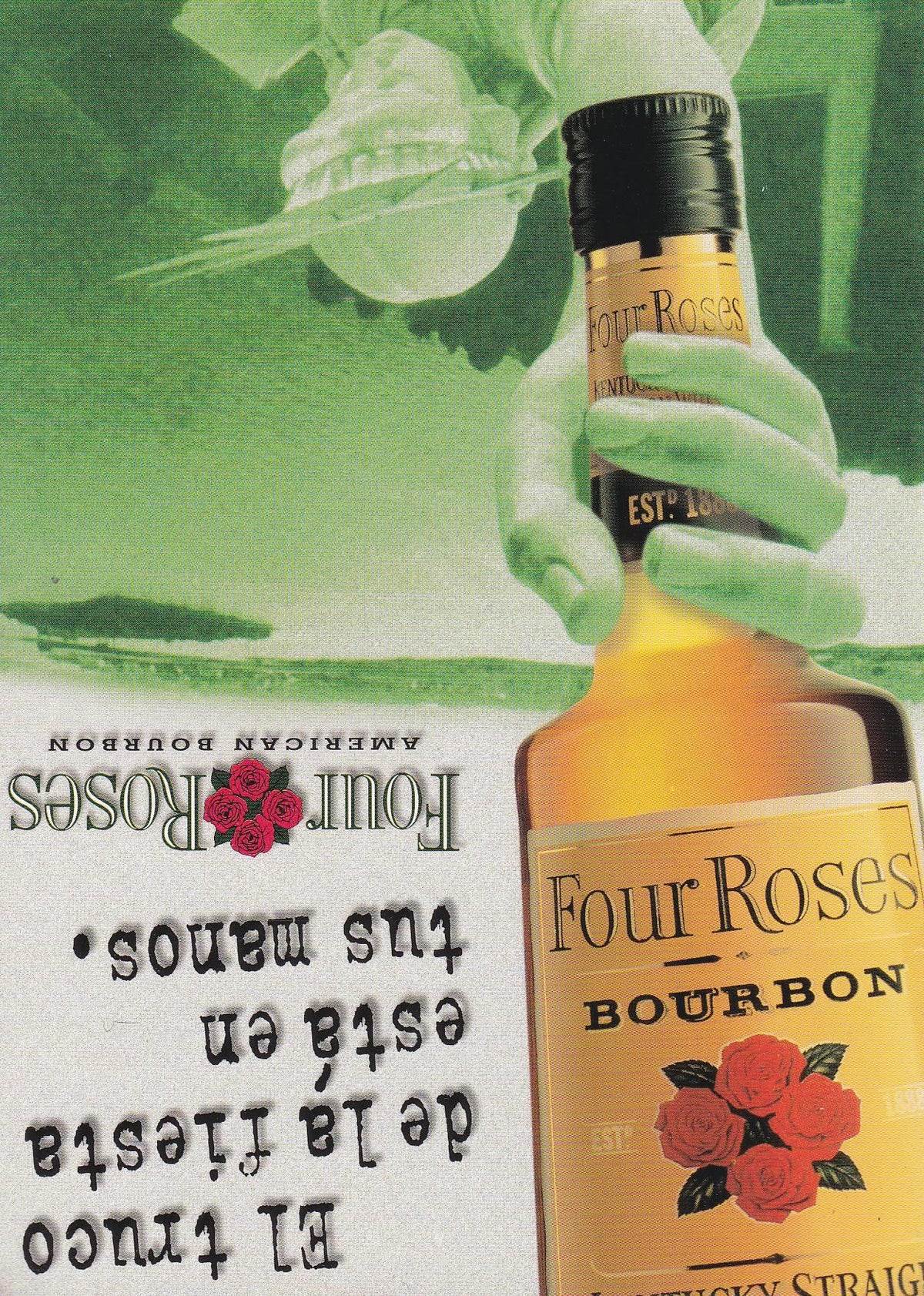 POSTAL B11384: FOUR ROSES: AMERICAN BOURBON