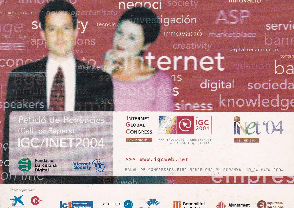 POSTAL B11386: INTERNET GLOBAL CONGRESS BARCELONA