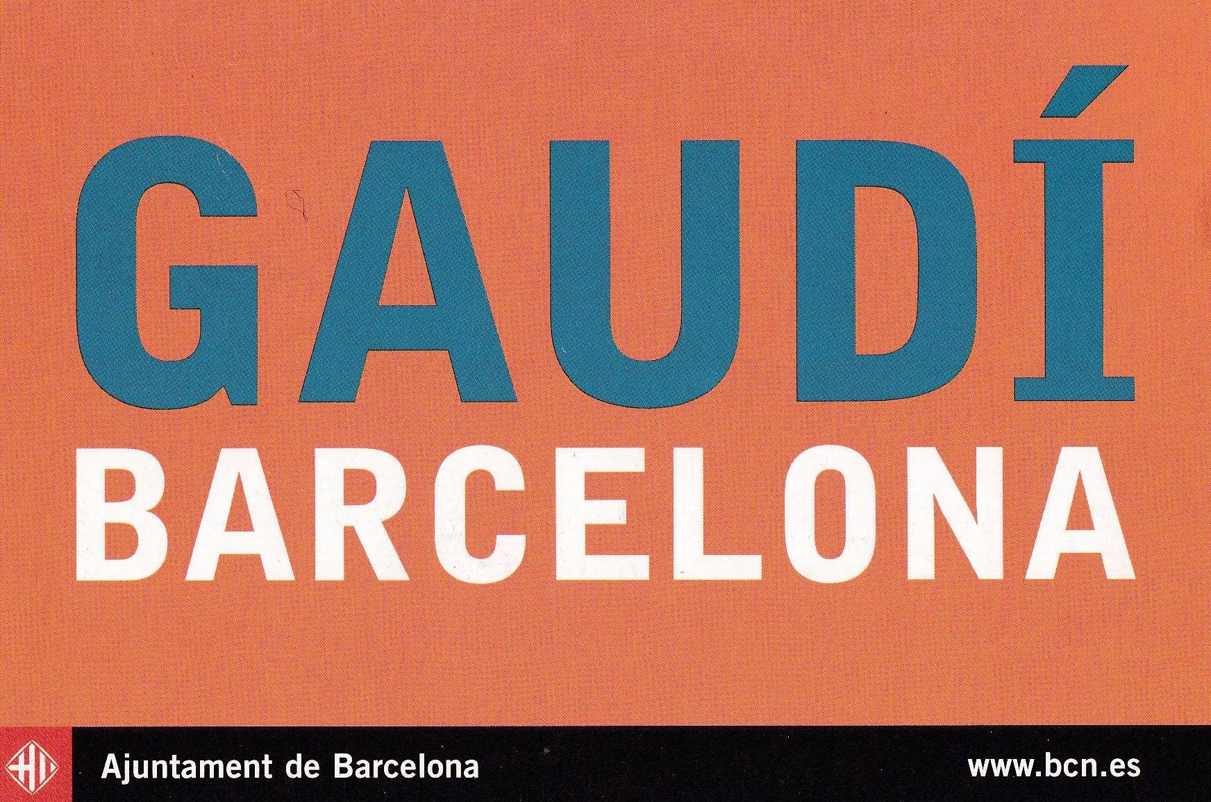 POSTAL B11411: GAUDI BARCELONA: ANY INTERNACIONAL GAUDI. DIVERSOS ASPECTOS