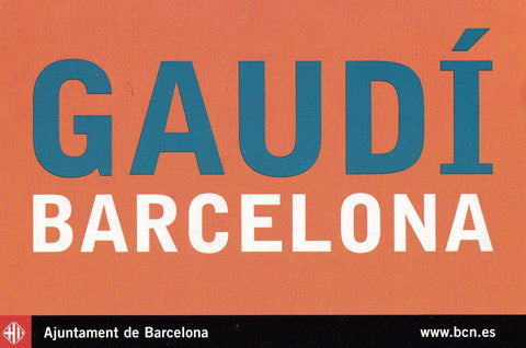 POSTAL B11411: GAUDI BARCELONA: ANY INTERNACIONAL GAUDI. DIVERSOS ASPECTOS