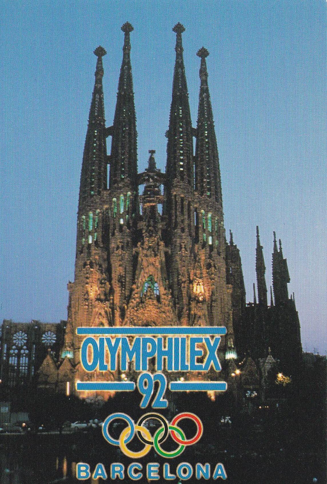 POSTAL B11419: OLYMPHILEX 92. BARCELONA