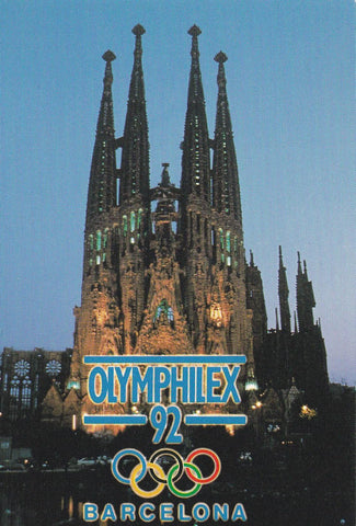 POSTAL B11419: OLYMPHILEX 92. BARCELONA