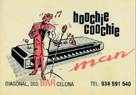 POSTAL B11514: HOOCHIE COOCHIE. BAR MUSICAL BARCELONA