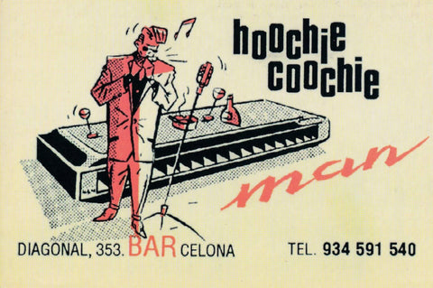 POSTAL B11515: HOOCHIE COOCHIE. BAR MUSICAL BARCELONA