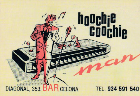 POSTAL B11529: HOOCHIE COOCHIE. BAR MUSICAL BARCELONA