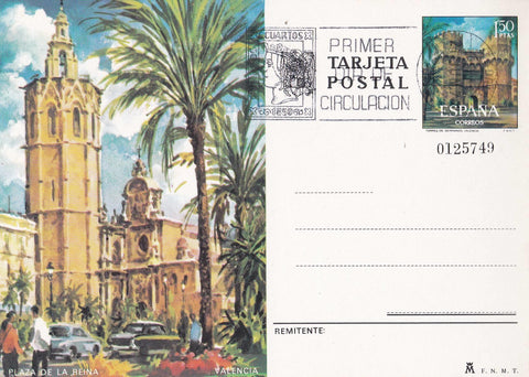 POSTAL B11541: Plaza de la Reina de Valencia