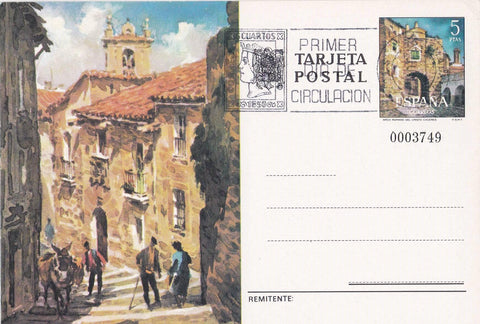 POSTAL B11542: Cuesta de Aldana de Caceres