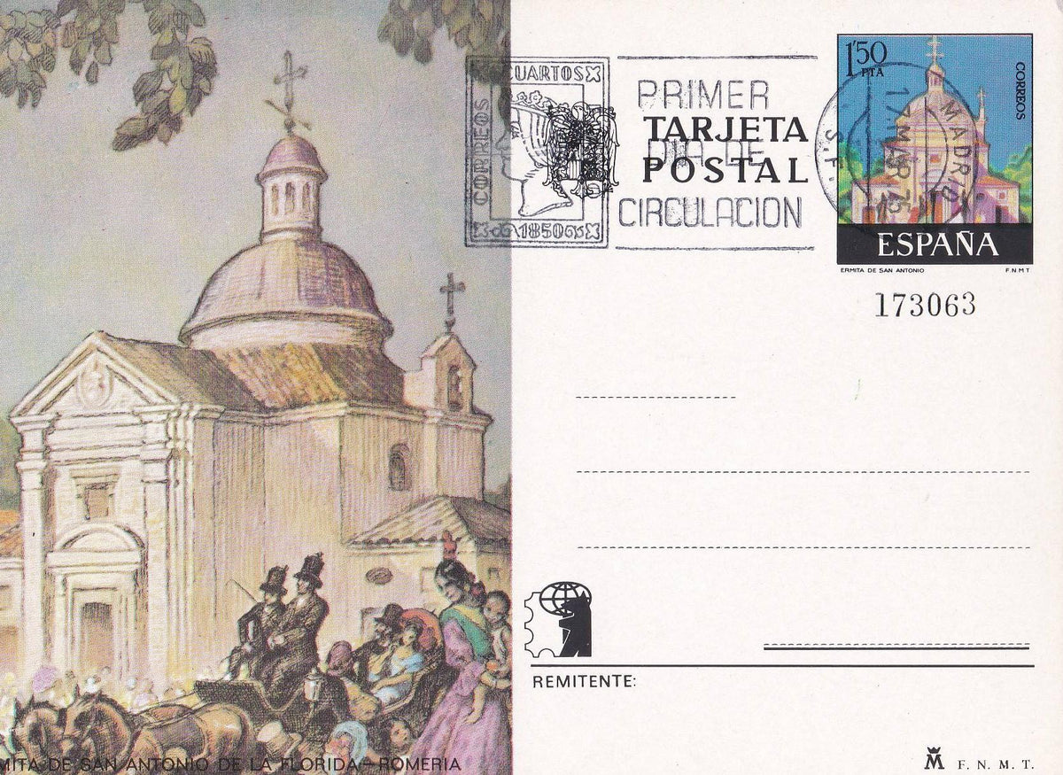 POSTAL B11543: Ermita de San Antonio de la Florida, romeria