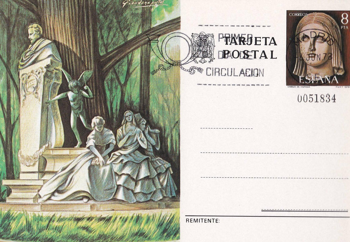 POSTAL B11554: Monumento a Becquer en Sevilla