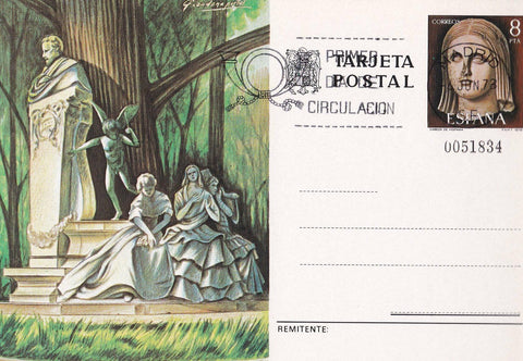 POSTAL B11554: Monumento a Becquer en Sevilla