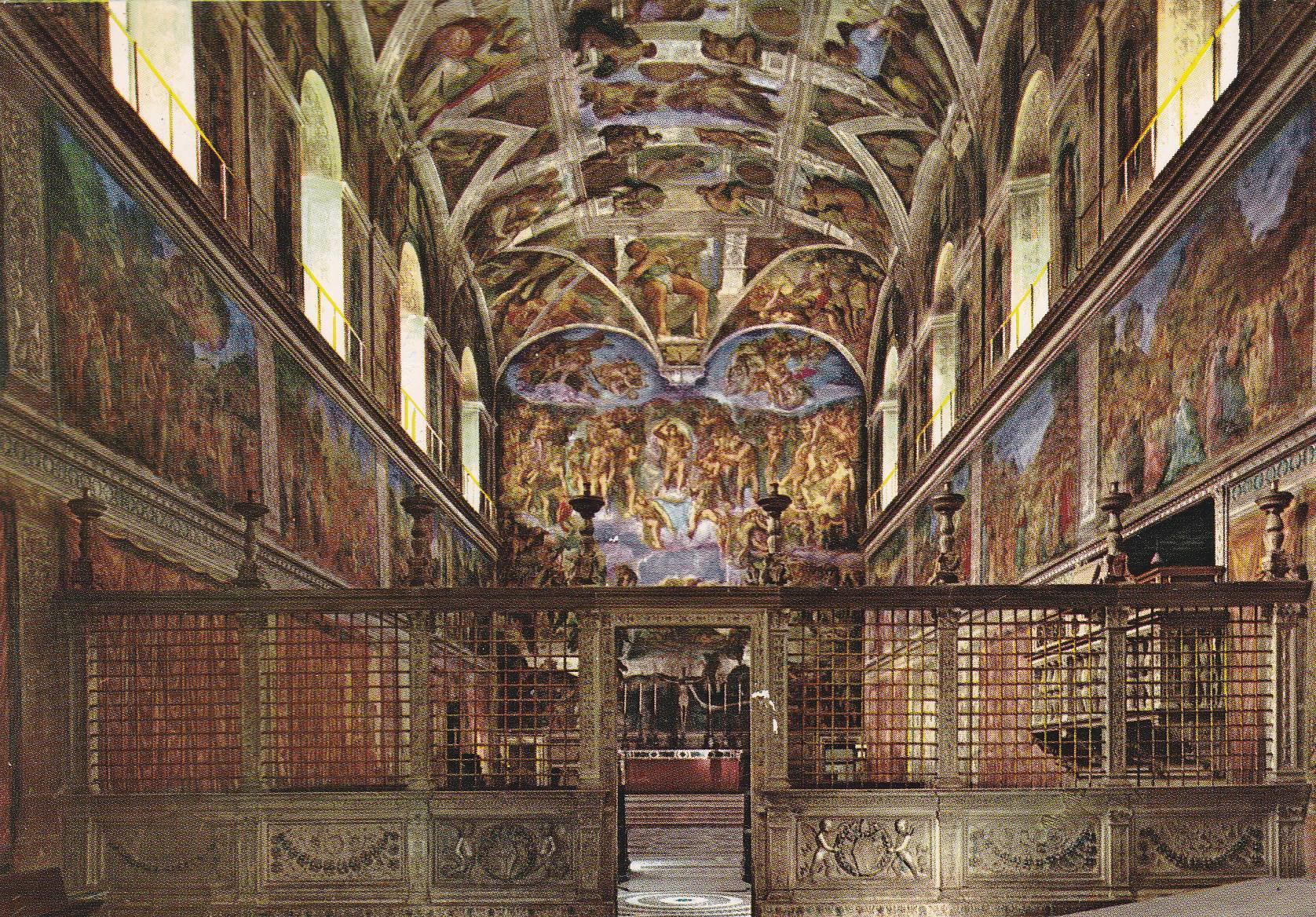 POSTAL B11631: CIUDAD DEL VATICANO. CAPILLA SIXTINA: DIVERSOS ASPECTOS
