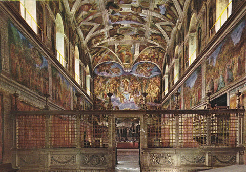 POSTAL B11631: CIUDAD DEL VATICANO. CAPILLA SIXTINA: DIVERSOS ASPECTOS