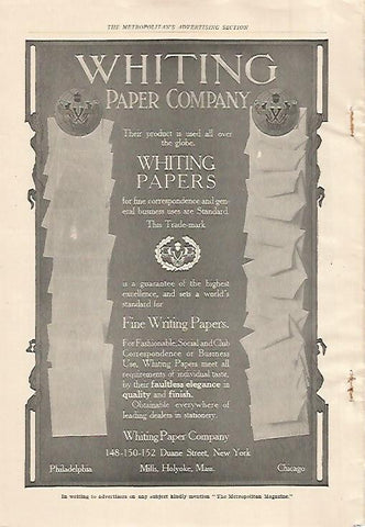 LAMINA 12416: Publicidad Whiting Paper Company