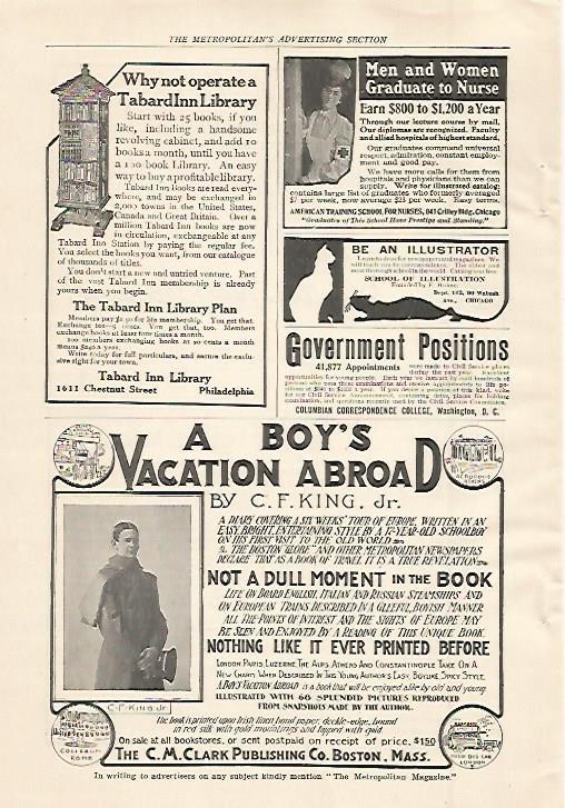 LAMINA 12421: Publicidad de TabardInn Library de Philadelphia