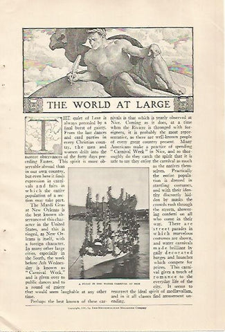 LAMINA 12456: Barco en el Carnaval de Niza