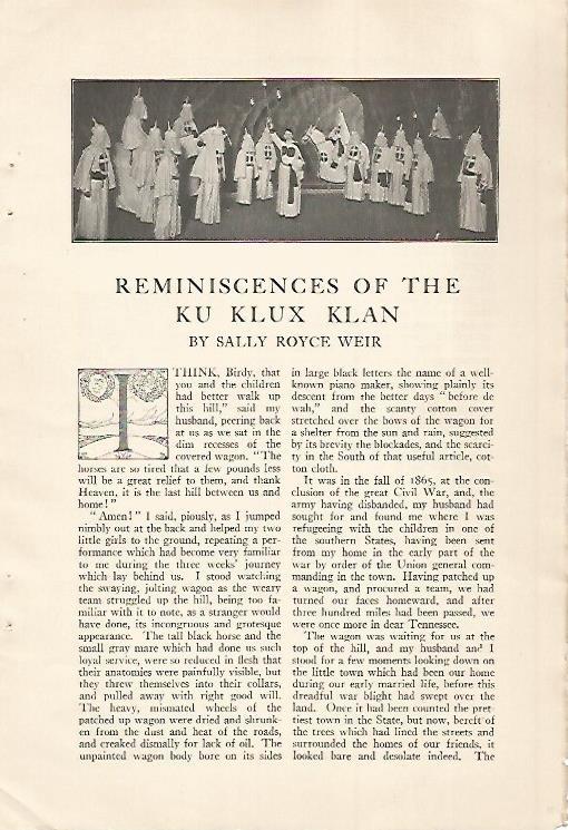 LAMINA 12462: Ku Klux Klan