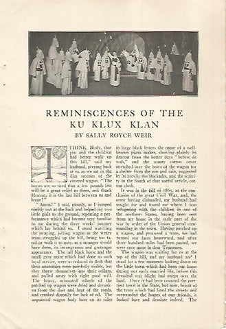 LAMINA 12462: Ku Klux Klan