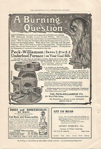LAMINA 12474: Publicidad de The Peck-Williamson Co