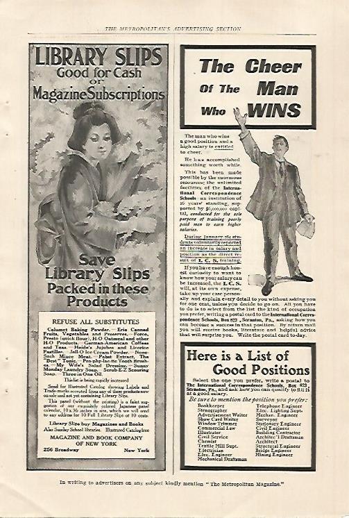 LAMINA 12477: Publicidad de Library Slips