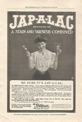 LAMINA 12480: Publicidad de Jap-A-Lac