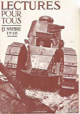 LAMINA 12490: Portada del numero de 15 de noviembre de 1918 de Lectures pour tous