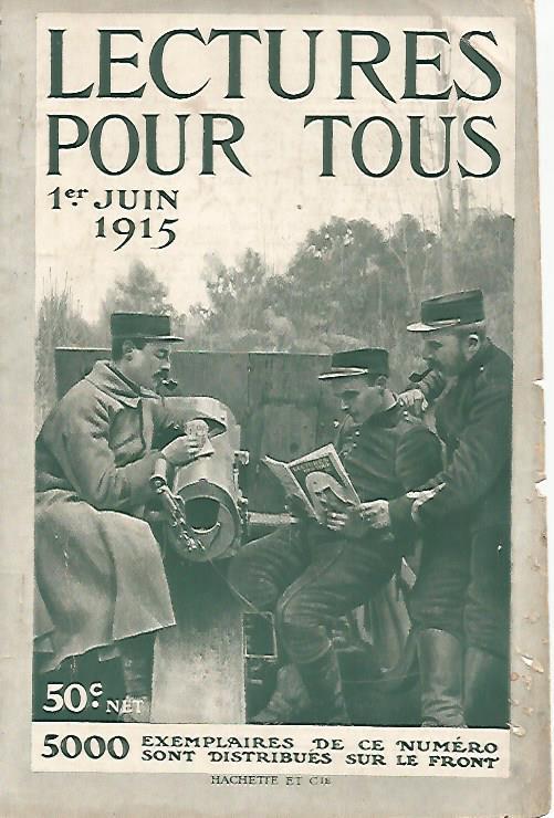LAMINA 12516: Portada de Lectures pour tous del 1 de junio de 1915