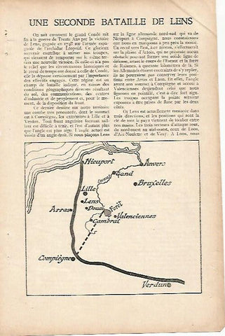 LAMINA 12519: Mapa de la Batalla de Lens