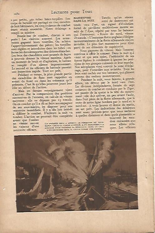 LAMINA 12521: Obus explotando en un submarino