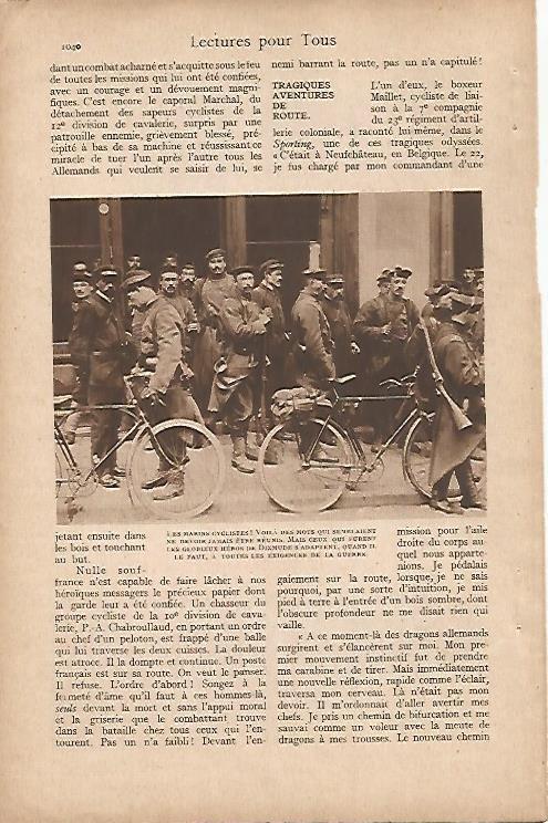 LAMINA 12525: Marineros ciclistas