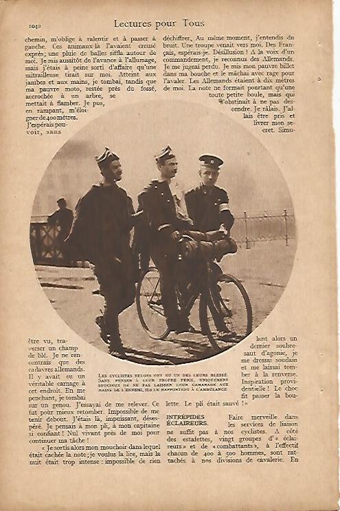 LAMINA 12526: Soldados ciclistas de Belgica