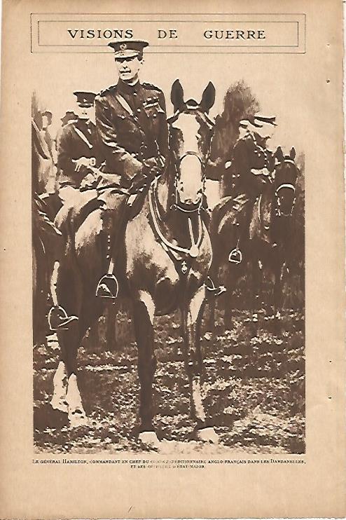 LAMINA 12528: EL General Hamilton con sus oficiales