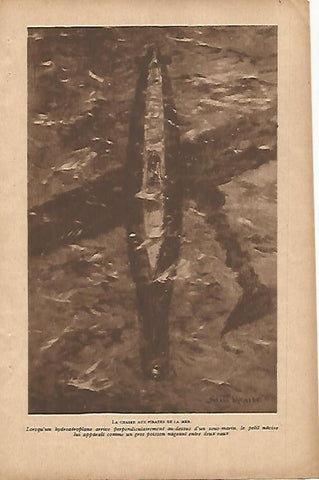 LAMINA 12542: Aeroplano sobre barco 