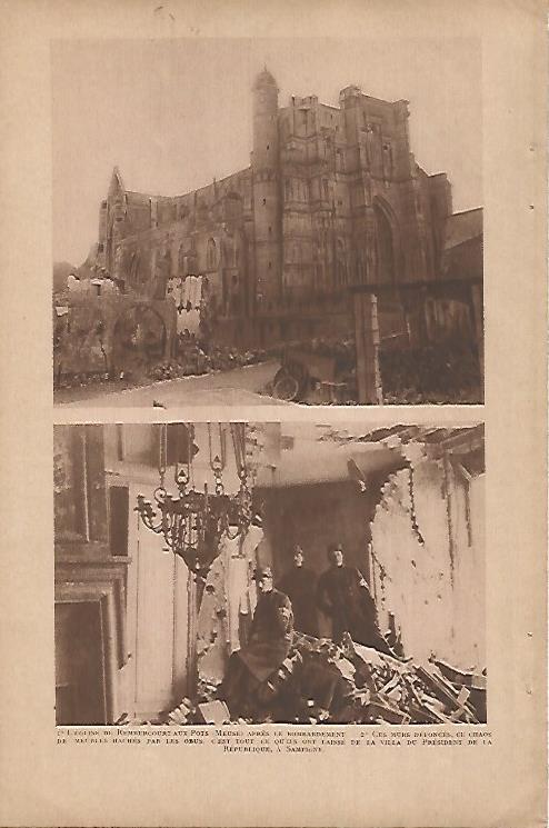 LAMINA 12564: Iglesia de Rembercourt aux Pots bombardeada