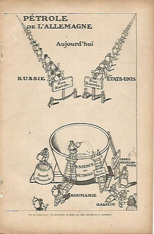 LAMINA 12581: Situacion del petroleo en Alemania en 1915