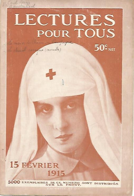 LAMINA 12583: Portada de Lectures por tous de 15 de febrero de 1915