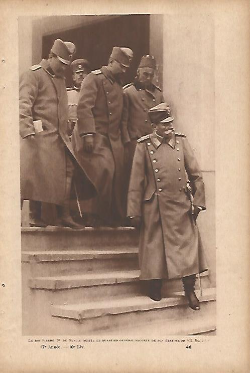 LAMINA 12593: El rey Pedro de Serbia en el Cuartel General
