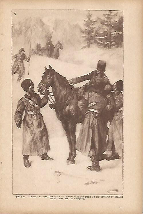 LAMINA 12601: Dibujo para Un Cheval cosaque