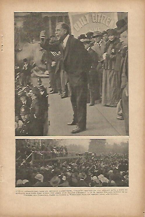LAMINA 12609: Henry Chaplin en un mitin en Wimblendon