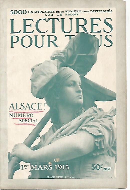 LAMINA 12612: Portada de Lectures pour tous de 1 de marzo de 1915