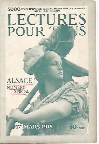 LAMINA 12612: Portada de Lectures pour tous de 1 de marzo de 1915