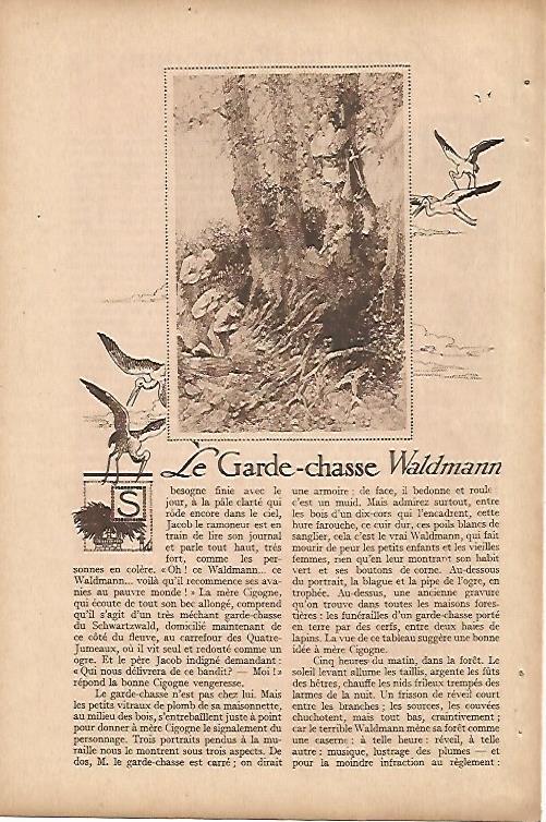 LAMINA 12627: Dibujo para Le Garde-chasse Waldmann