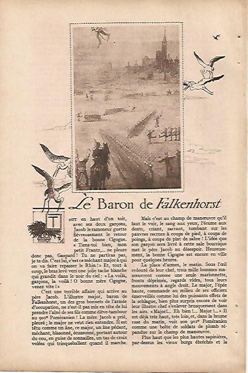 LAMINA 12628: Dibujo para Le Baron de Falkenhorst