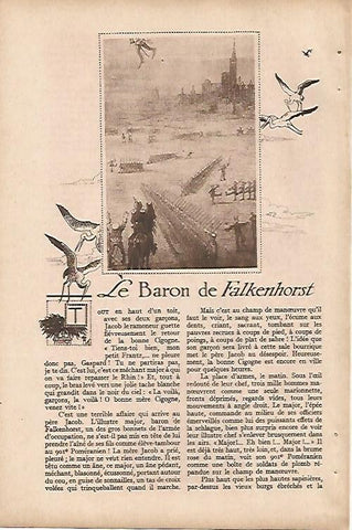 LAMINA 12628: Dibujo para Le Baron de Falkenhorst